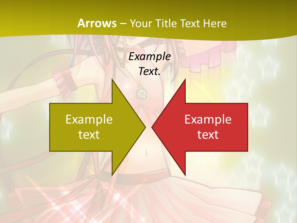 A Girl In A Pink Dress With A Heart On Her Head PowerPoint Template