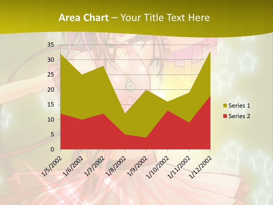 A Girl In A Pink Dress With A Heart On Her Head PowerPoint Template