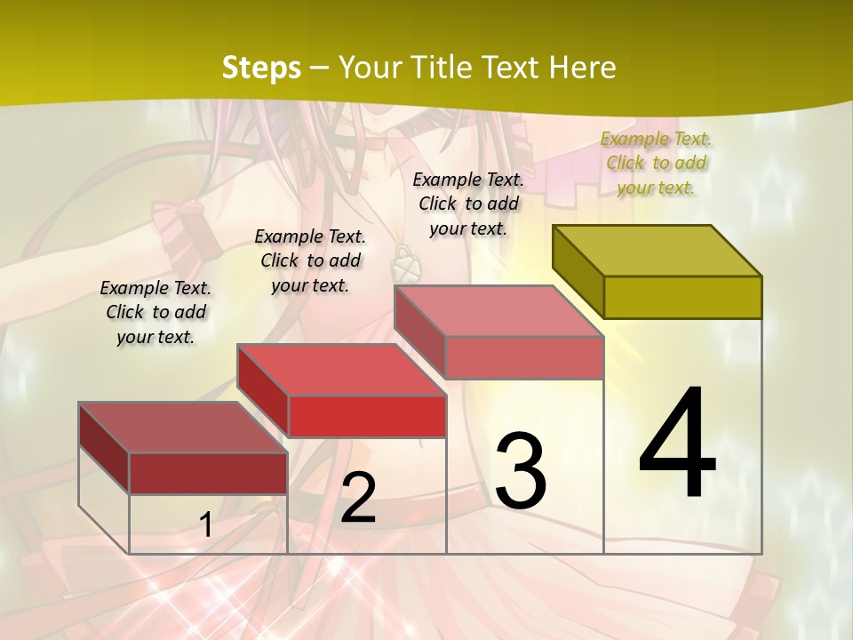 A Girl In A Pink Dress With A Heart On Her Head PowerPoint Template