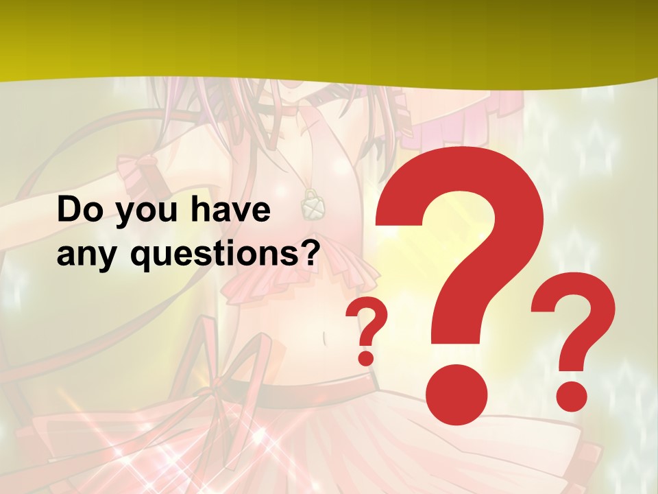 A Girl In A Pink Dress With A Heart On Her Head PowerPoint Template