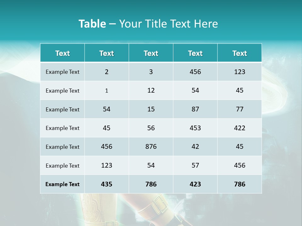 A Woman In A Yellow And Blue Outfit Holding A Sword PowerPoint Template