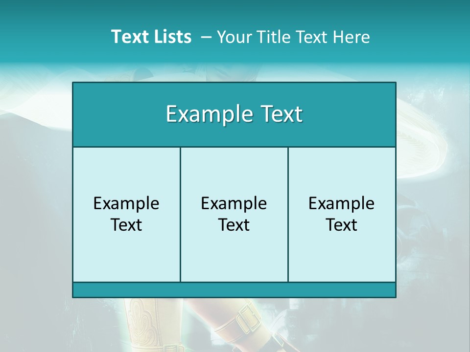A Woman In A Yellow And Blue Outfit Holding A Sword PowerPoint Template