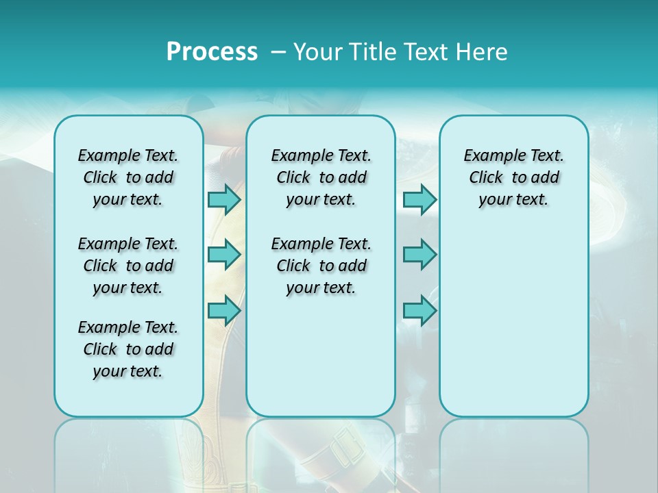 A Woman In A Yellow And Blue Outfit Holding A Sword PowerPoint Template