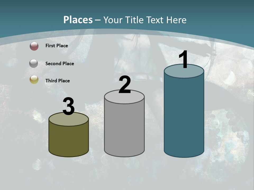 A Woman With Long Hair Standing In Front Of A Blue Background PowerPoint Template