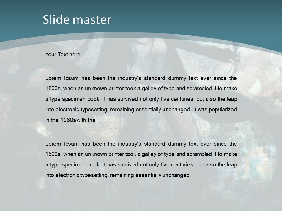 A Woman With Long Hair Standing In Front Of A Blue Background PowerPoint Template