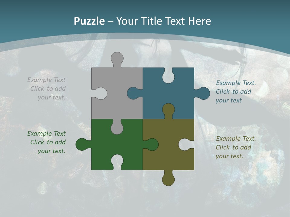 A Woman With Long Hair Standing In Front Of A Blue Background PowerPoint Template