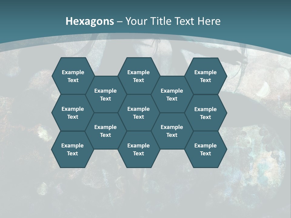 A Woman With Long Hair Standing In Front Of A Blue Background PowerPoint Template