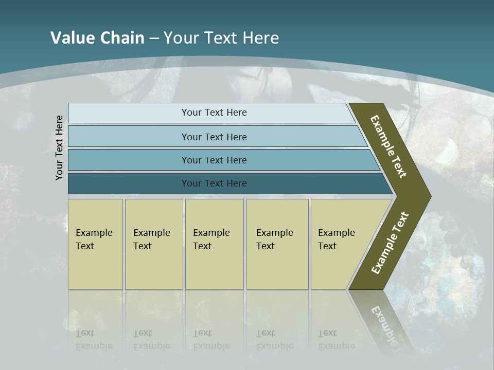 A Woman With Long Hair Standing In Front Of A Blue Background PowerPoint Template