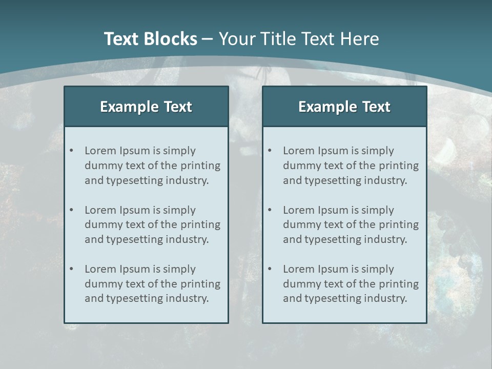 A Woman With Long Hair Standing In Front Of A Blue Background PowerPoint Template
