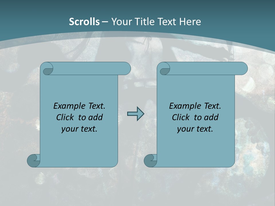 A Woman With Long Hair Standing In Front Of A Blue Background PowerPoint Template