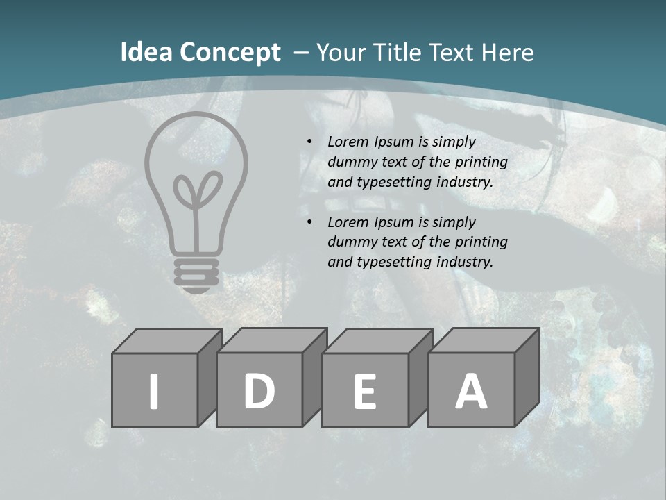 A Woman With Long Hair Standing In Front Of A Blue Background PowerPoint Template