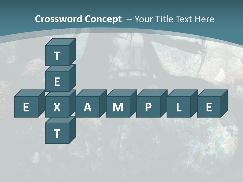 A Woman With Long Hair Standing In Front Of A Blue Background PowerPoint Template