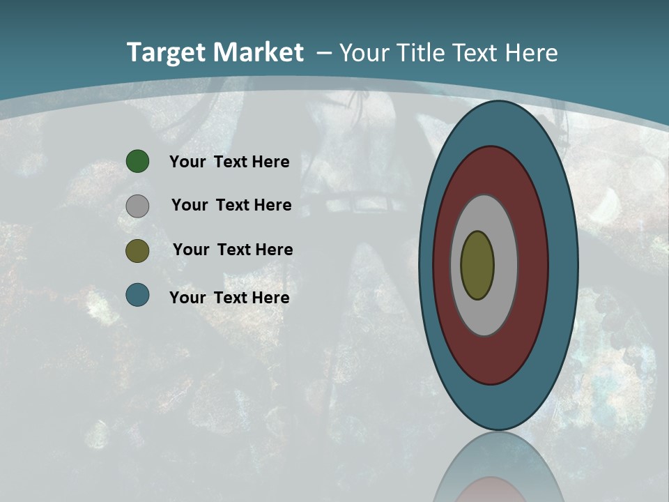 A Woman With Long Hair Standing In Front Of A Blue Background PowerPoint Template