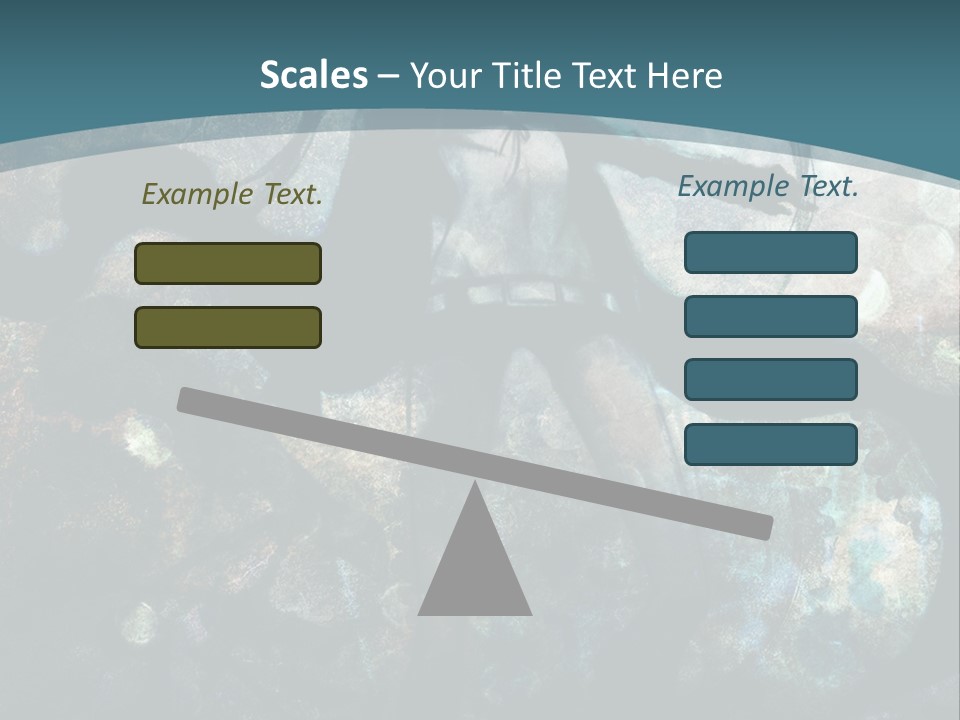 A Woman With Long Hair Standing In Front Of A Blue Background PowerPoint Template