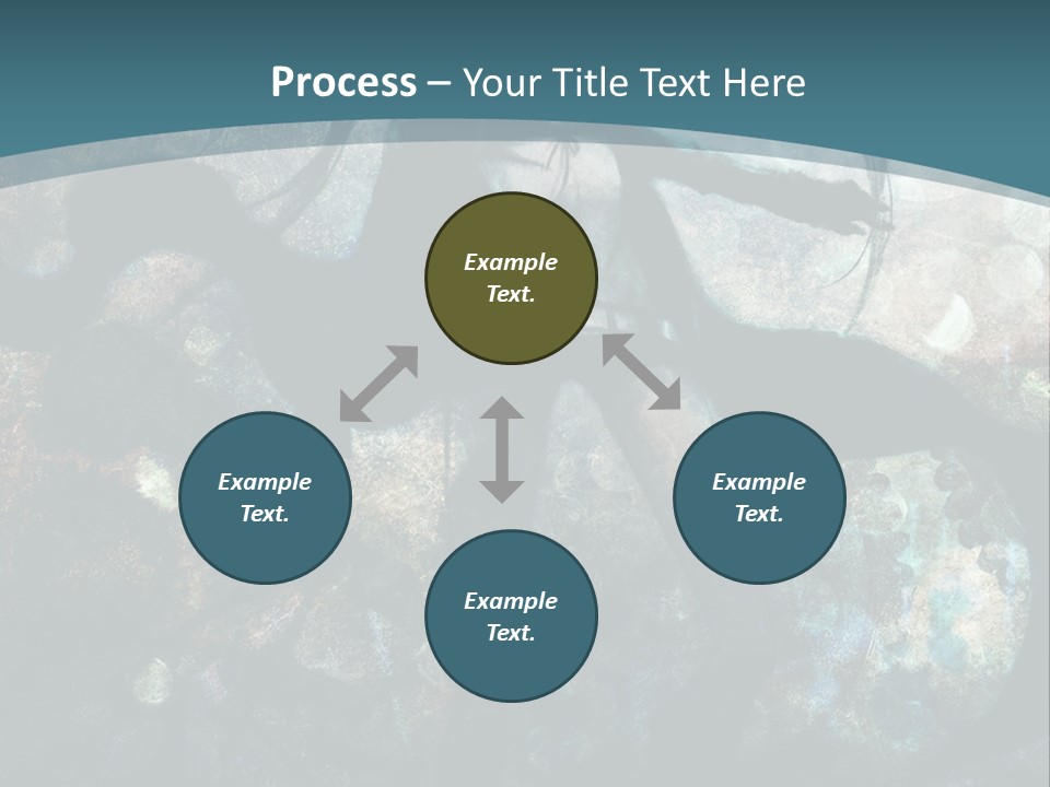 A Woman With Long Hair Standing In Front Of A Blue Background PowerPoint Template