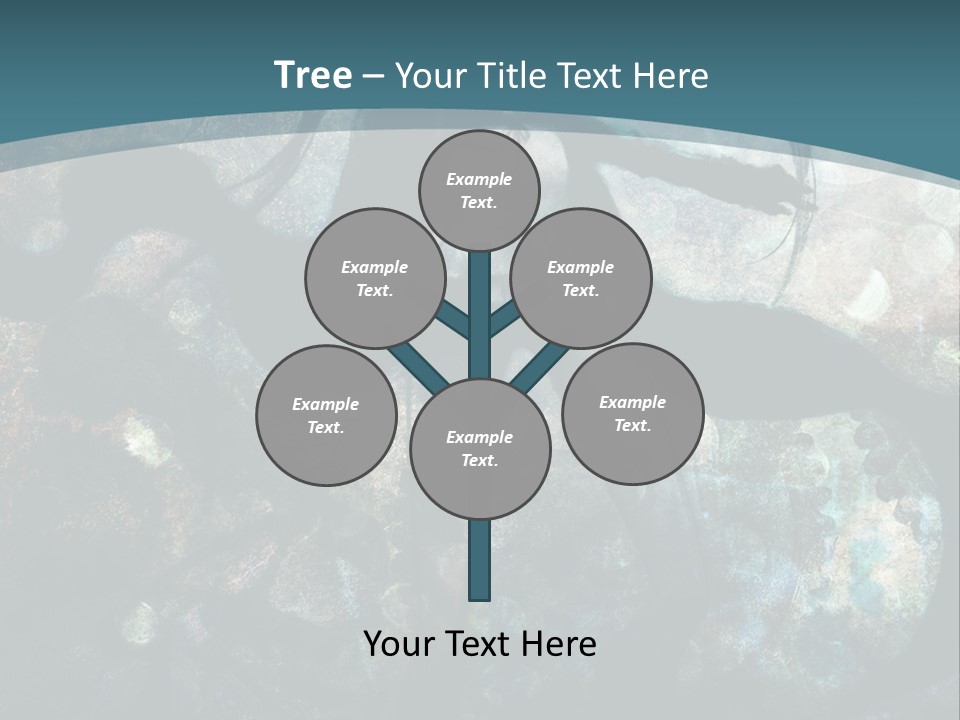 A Woman With Long Hair Standing In Front Of A Blue Background PowerPoint Template