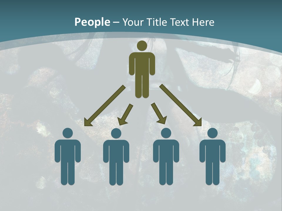 A Woman With Long Hair Standing In Front Of A Blue Background PowerPoint Template