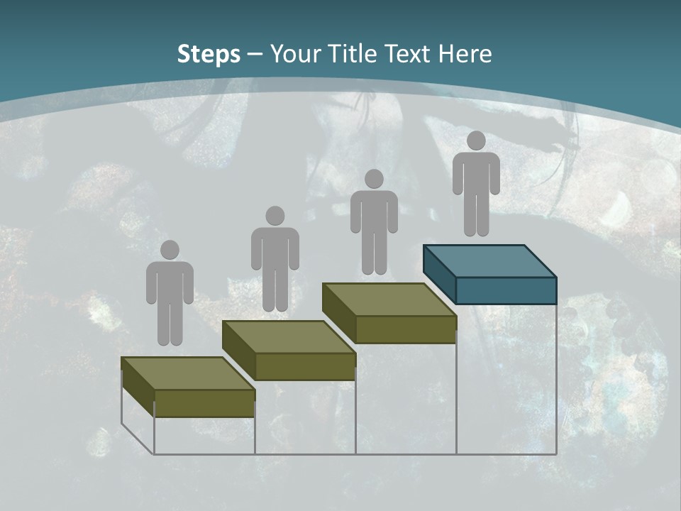 A Woman With Long Hair Standing In Front Of A Blue Background PowerPoint Template