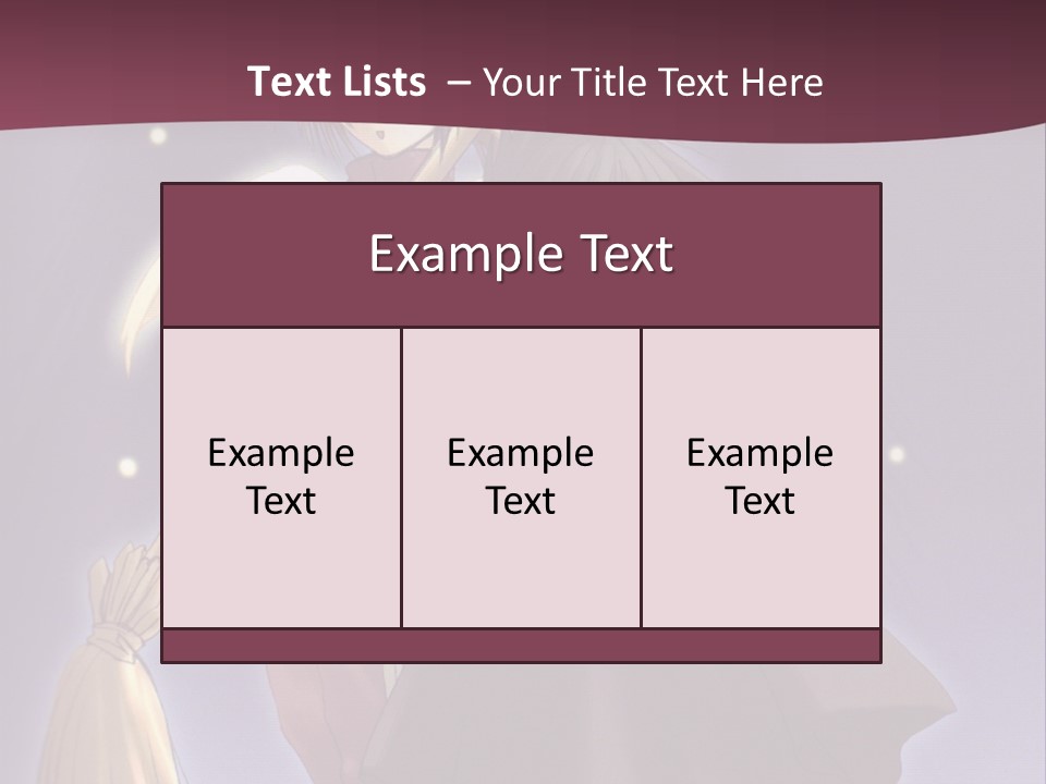 A Couple Of Anime Characters On A Purple Background PowerPoint Template