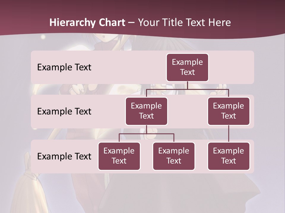 A Couple Of Anime Characters On A Purple Background PowerPoint Template