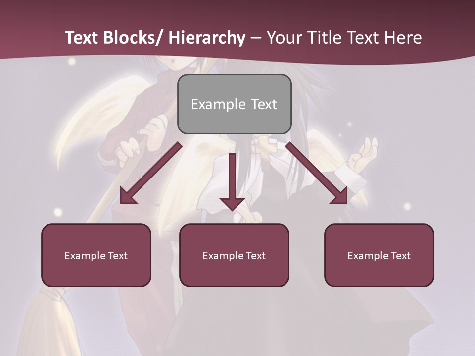 A Couple Of Anime Characters On A Purple Background PowerPoint Template