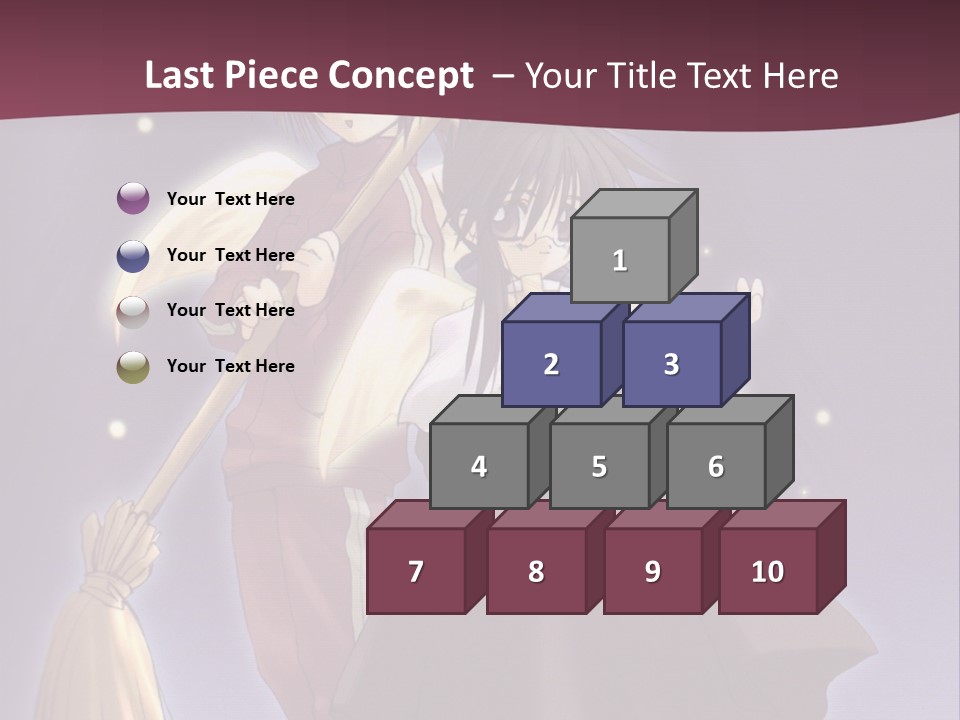 A Couple Of Anime Characters On A Purple Background PowerPoint Template