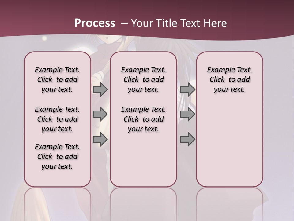 A Couple Of Anime Characters On A Purple Background PowerPoint Template