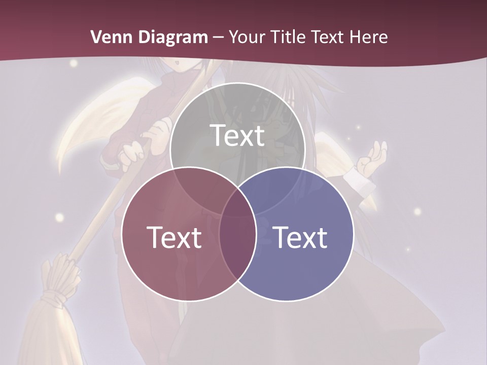 A Couple Of Anime Characters On A Purple Background PowerPoint Template