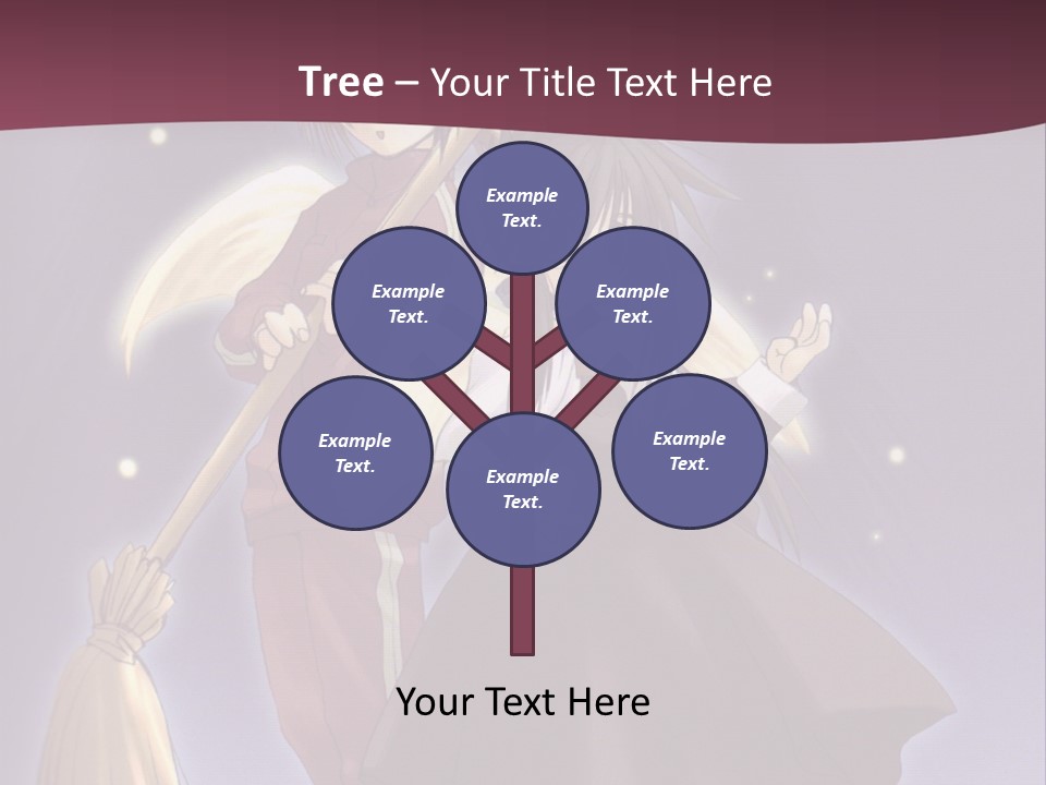 A Couple Of Anime Characters On A Purple Background PowerPoint Template