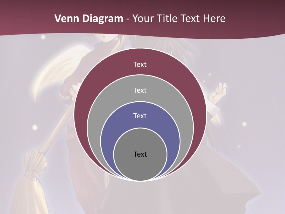 A Couple Of Anime Characters On A Purple Background PowerPoint Template
