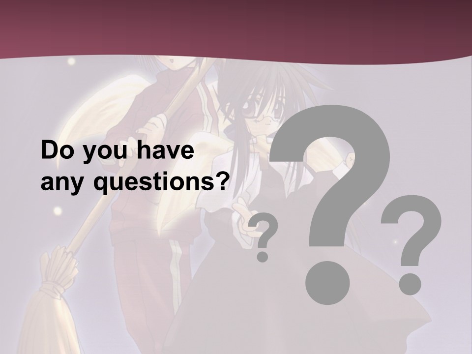 A Couple Of Anime Characters On A Purple Background PowerPoint Template