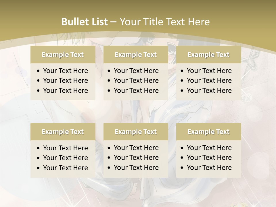 A Couple Of Anime Characters Sitting Next To Each Other PowerPoint Template