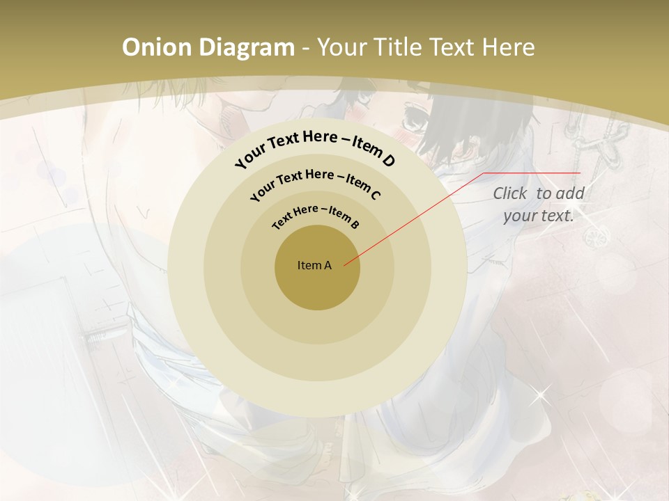 A Couple Of Anime Characters Sitting Next To Each Other PowerPoint Template