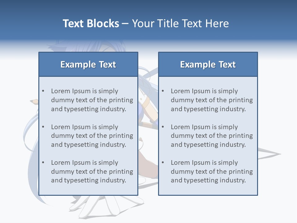 A Anime Character With A Sword On A White Background PowerPoint Template