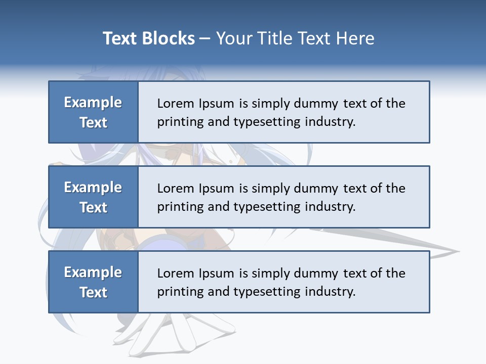 A Anime Character With A Sword On A White Background PowerPoint Template