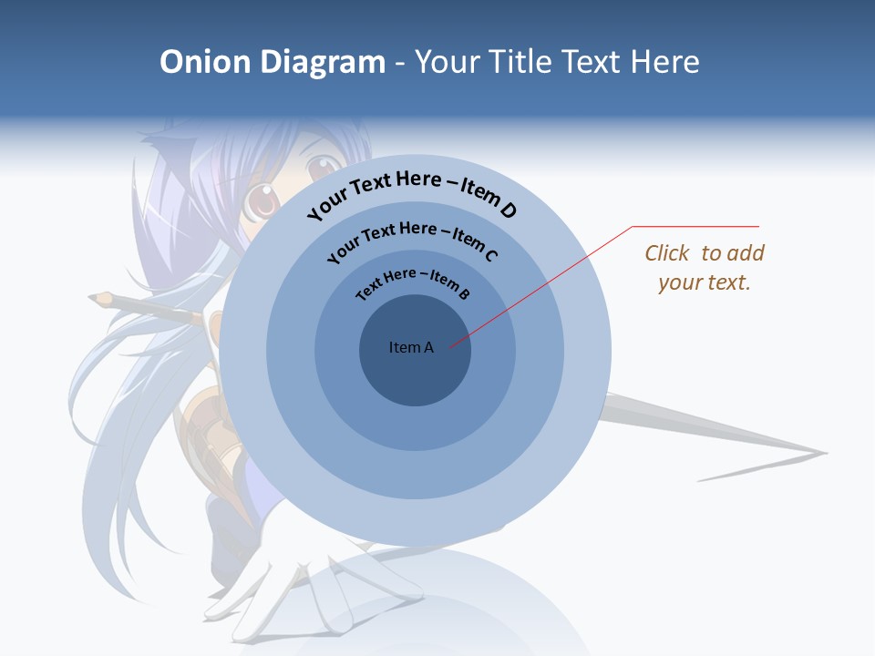 A Anime Character With A Sword On A White Background PowerPoint Template