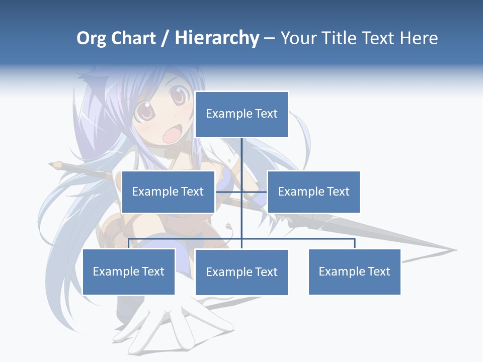 A Anime Character With A Sword On A White Background PowerPoint Template