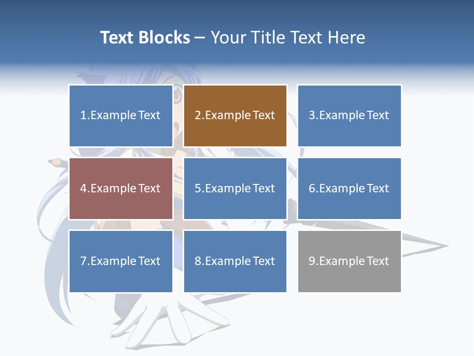 A Anime Character With A Sword On A White Background PowerPoint Template