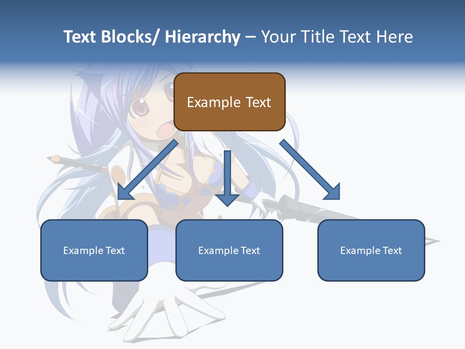 A Anime Character With A Sword On A White Background PowerPoint Template