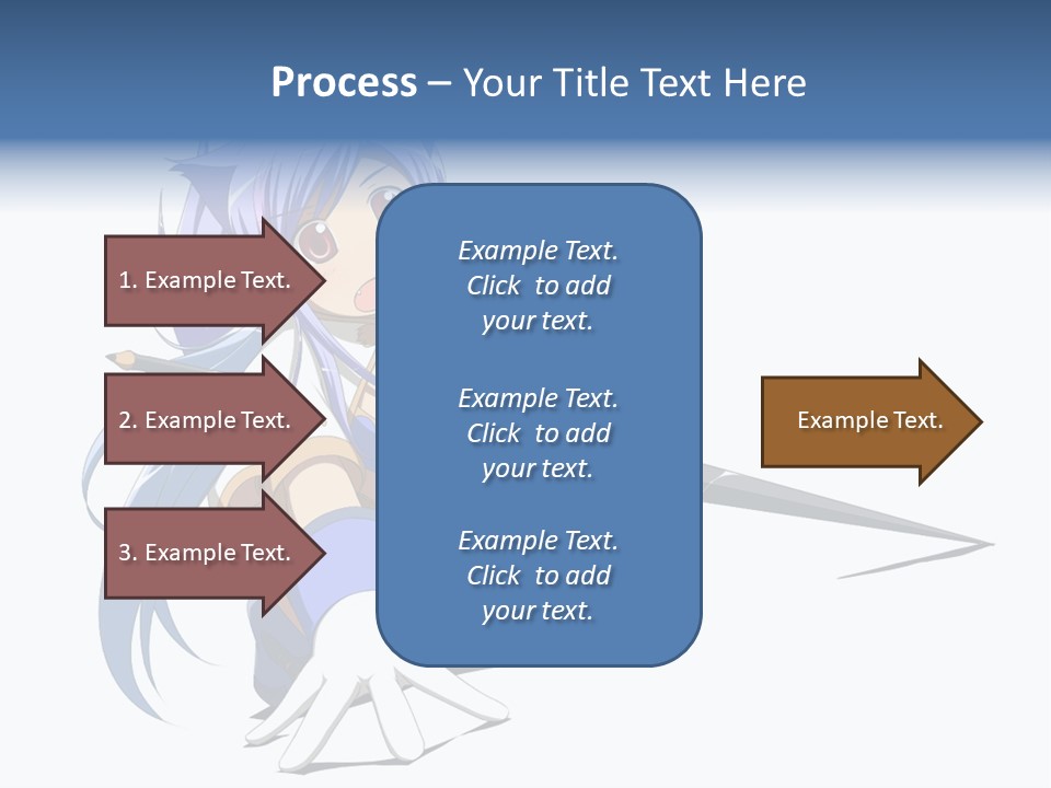 A Anime Character With A Sword On A White Background PowerPoint Template