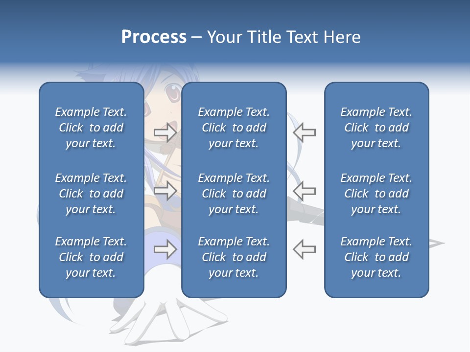 A Anime Character With A Sword On A White Background PowerPoint Template