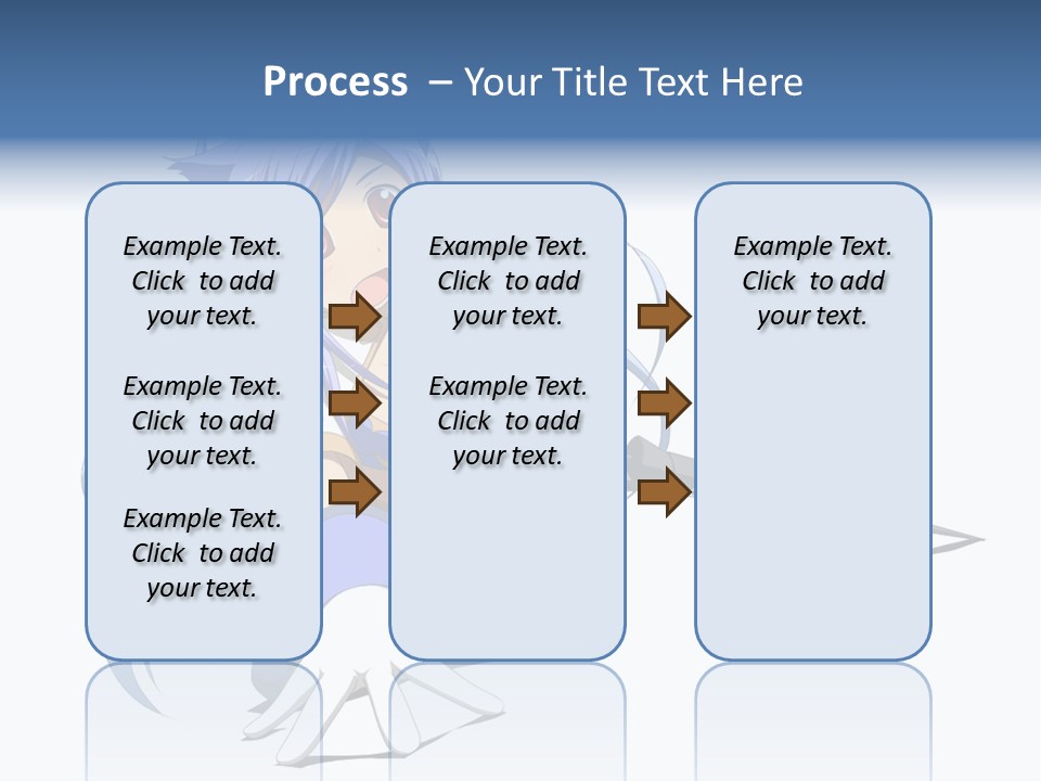 A Anime Character With A Sword On A White Background PowerPoint Template