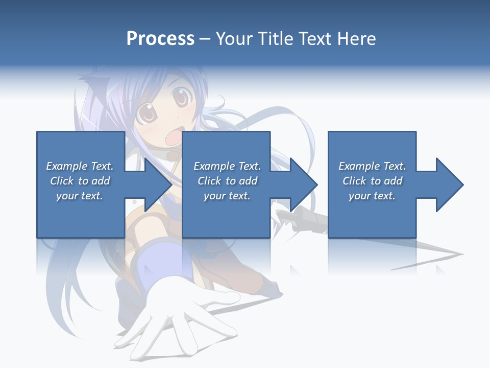 A Anime Character With A Sword On A White Background PowerPoint Template