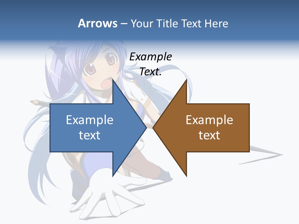 A Anime Character With A Sword On A White Background PowerPoint Template