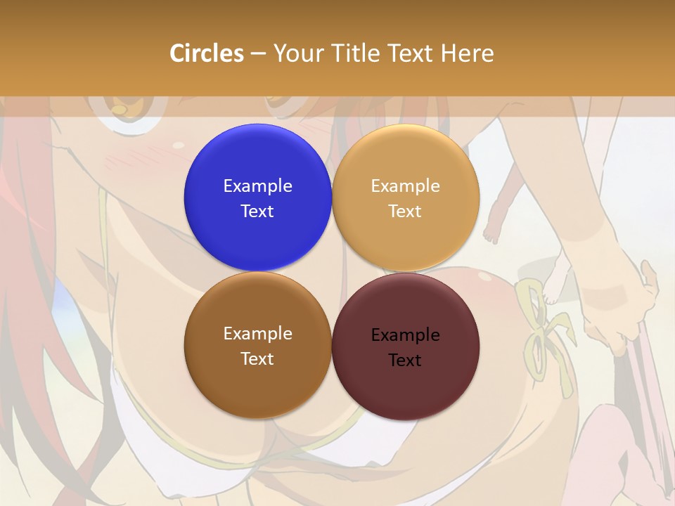 A Woman In A Bikini With A Hat On Her Head PowerPoint Template