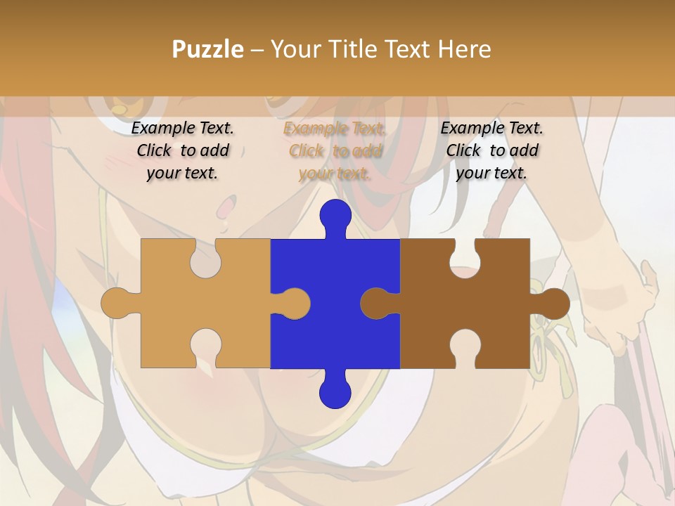 A Woman In A Bikini With A Hat On Her Head PowerPoint Template