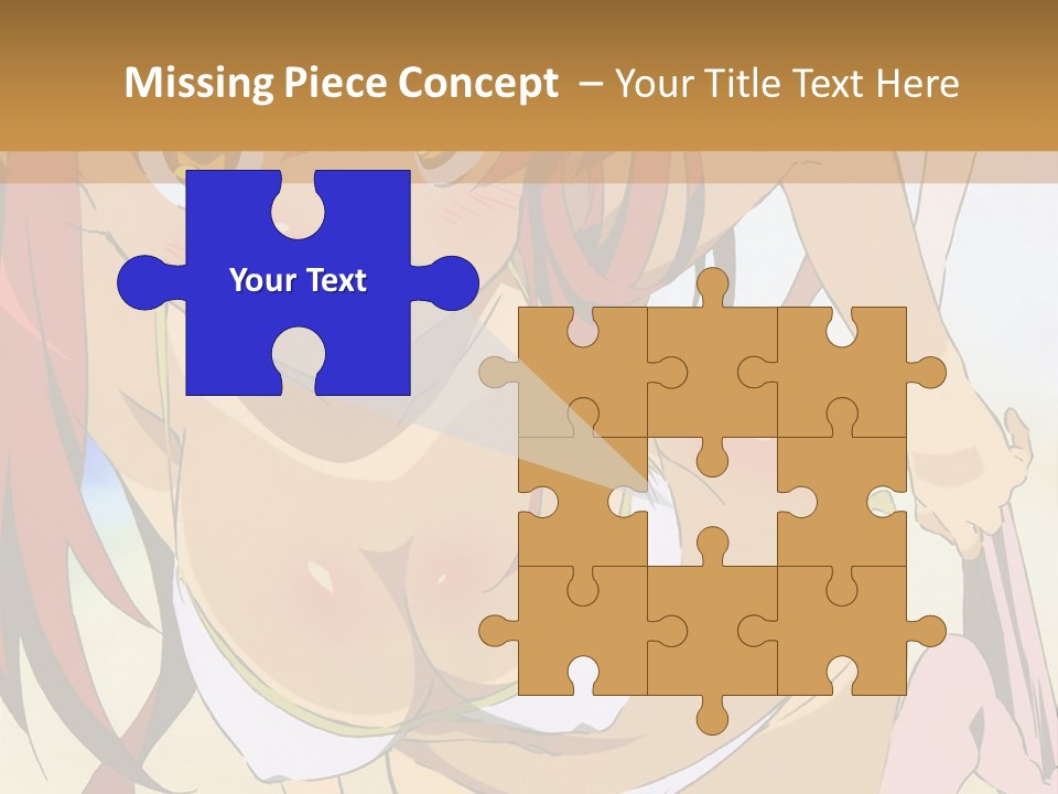 A Woman In A Bikini With A Hat On Her Head PowerPoint Template