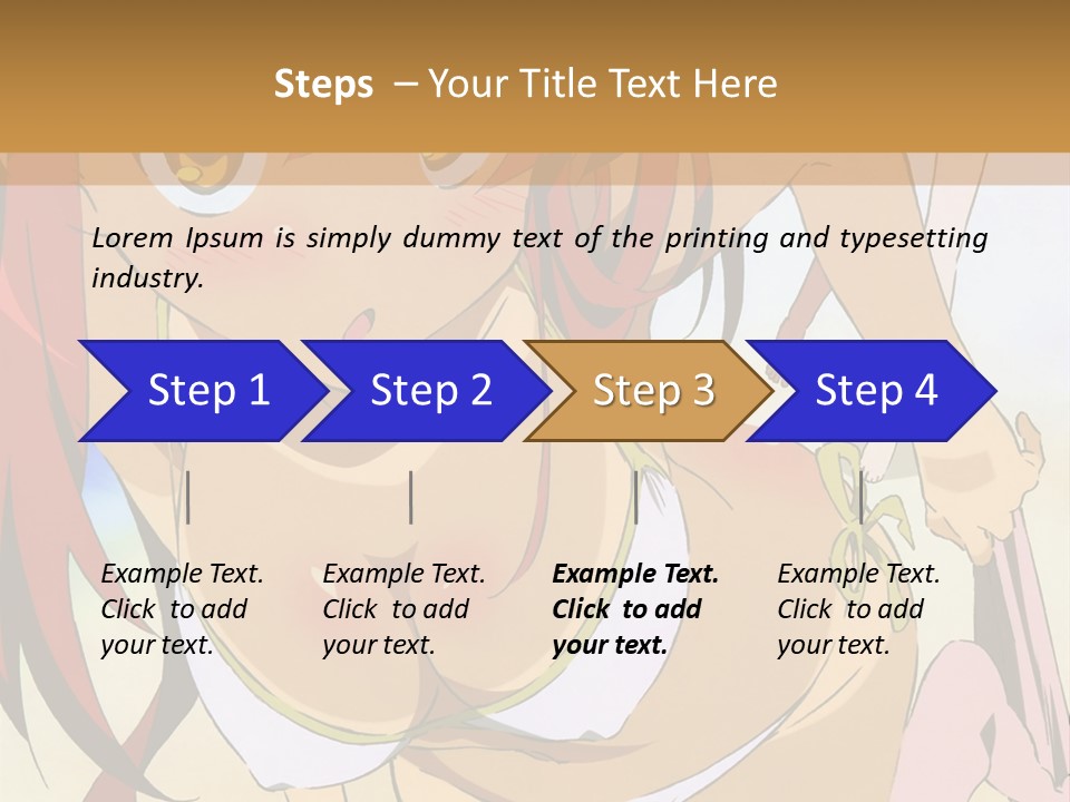 A Woman In A Bikini With A Hat On Her Head PowerPoint Template