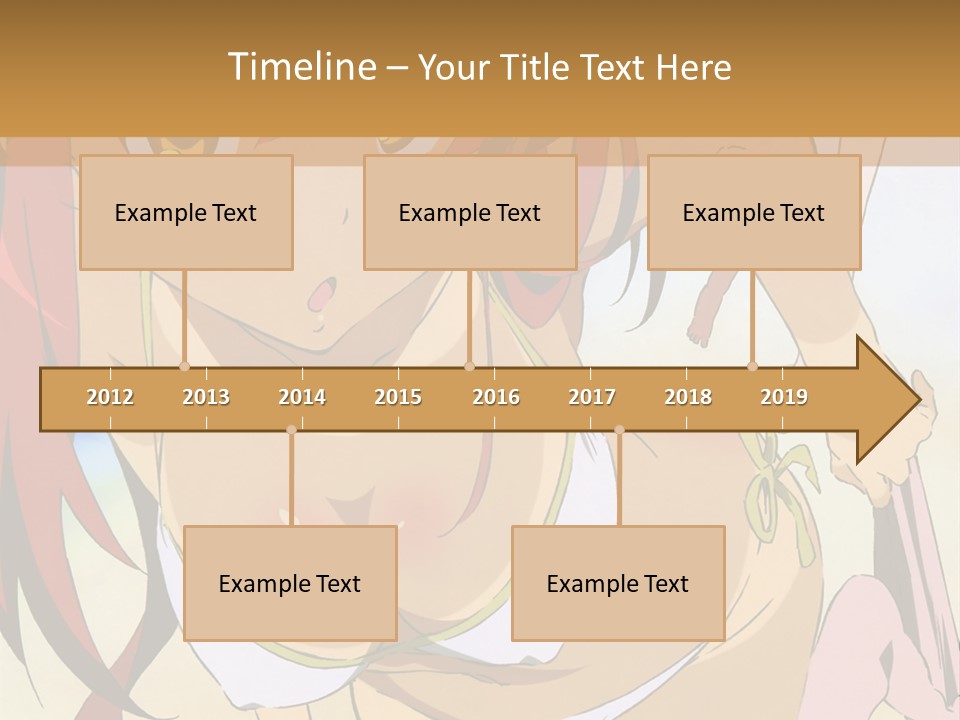 A Woman In A Bikini With A Hat On Her Head PowerPoint Template