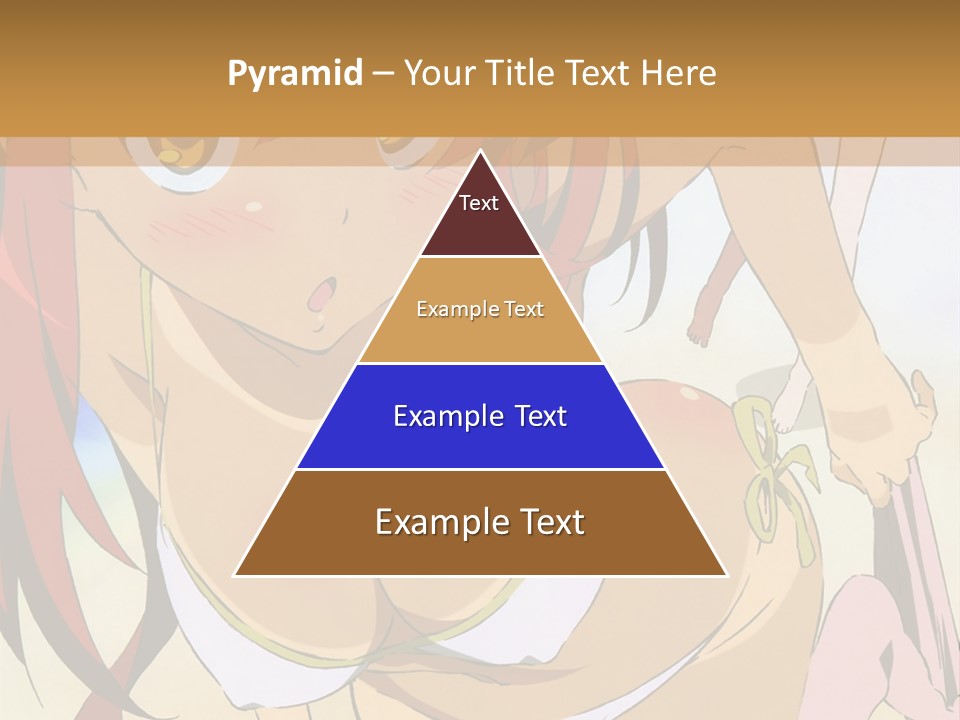 A Woman In A Bikini With A Hat On Her Head PowerPoint Template